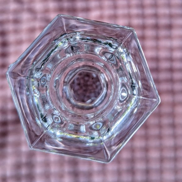 Set of two (2) crystal candlestick holders - Picture 9 of 13